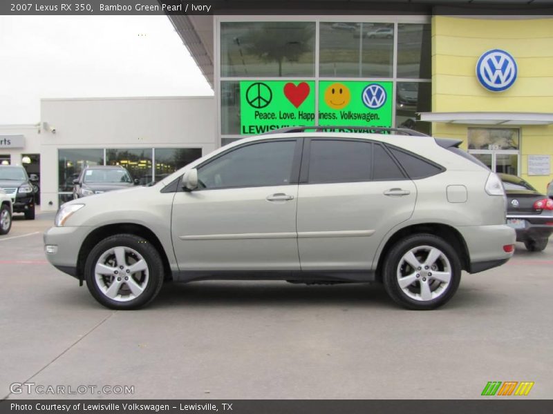 Bamboo Green Pearl / Ivory 2007 Lexus RX 350