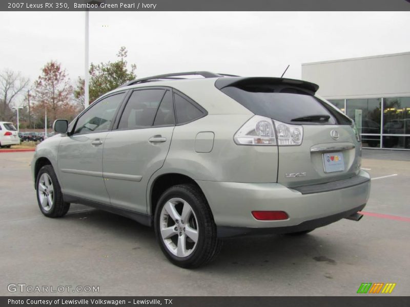 Bamboo Green Pearl / Ivory 2007 Lexus RX 350
