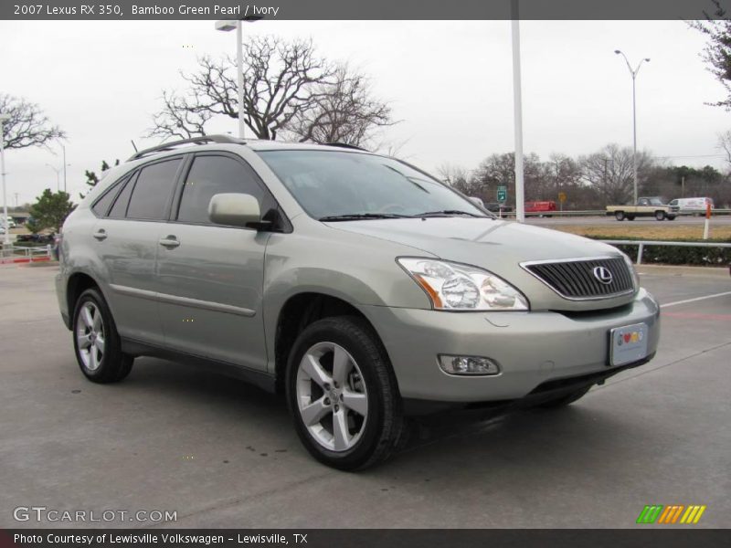 Bamboo Green Pearl / Ivory 2007 Lexus RX 350