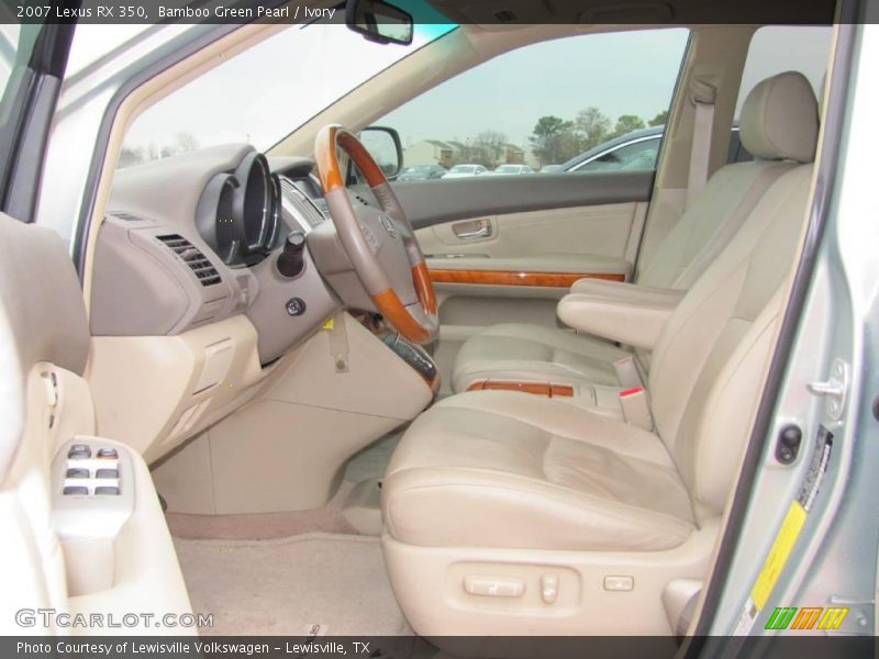 Bamboo Green Pearl / Ivory 2007 Lexus RX 350