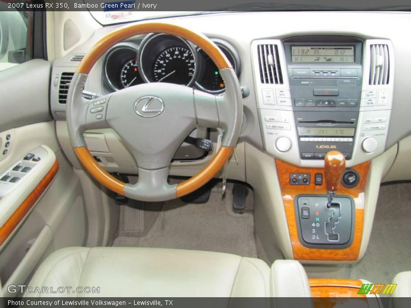 Bamboo Green Pearl / Ivory 2007 Lexus RX 350