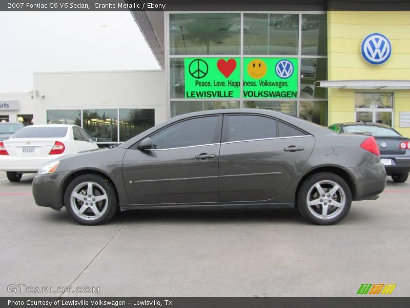Granite Metallic / Ebony 2007 Pontiac G6 V6 Sedan