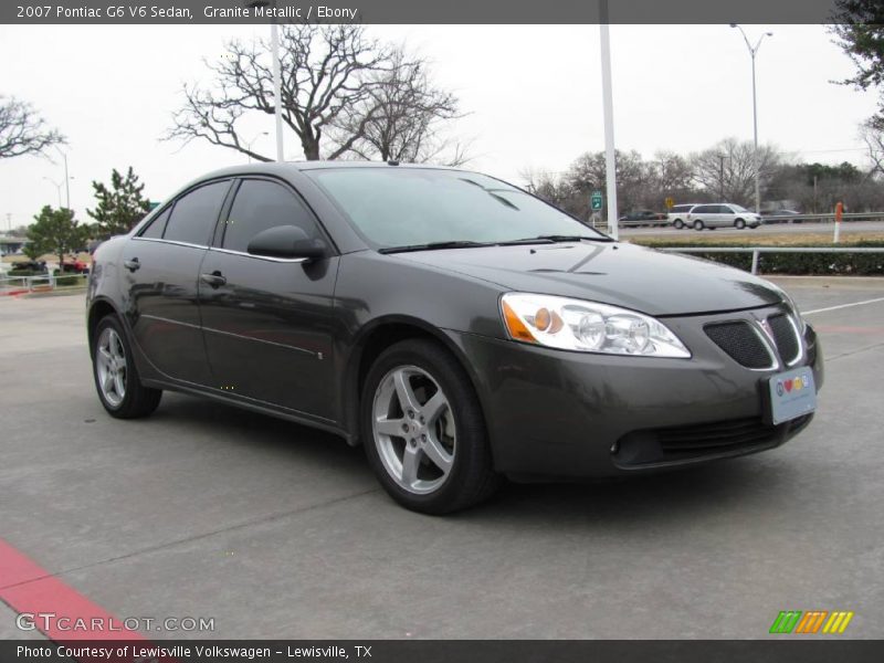 Granite Metallic / Ebony 2007 Pontiac G6 V6 Sedan