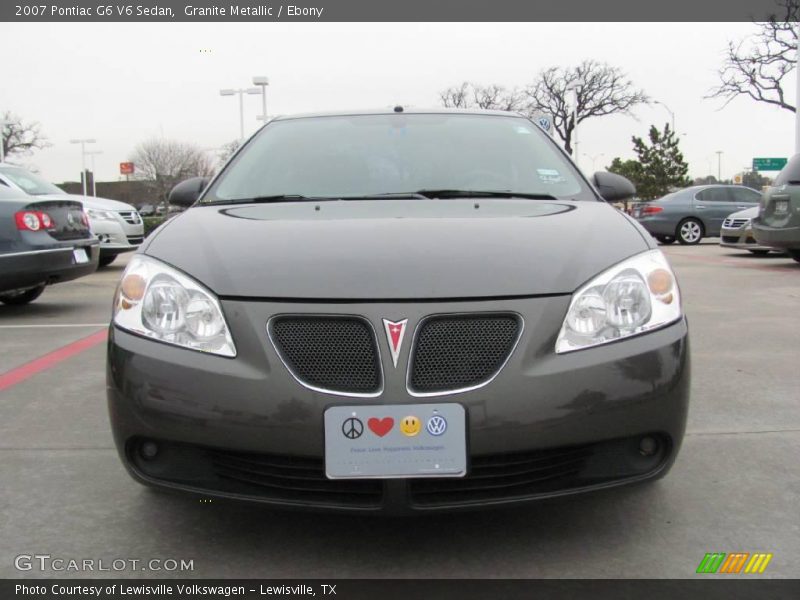 Granite Metallic / Ebony 2007 Pontiac G6 V6 Sedan