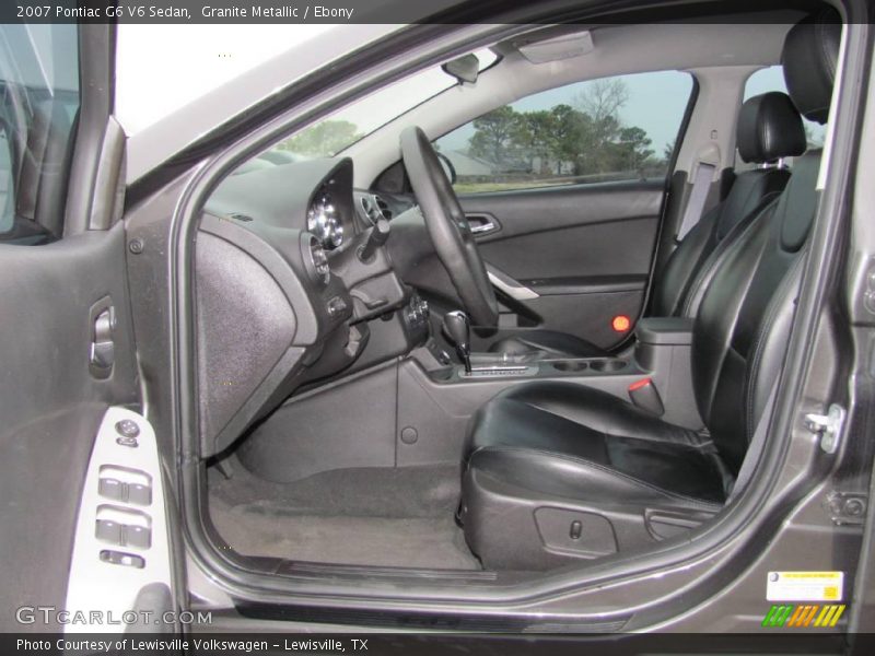 Granite Metallic / Ebony 2007 Pontiac G6 V6 Sedan