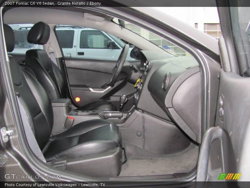 Granite Metallic / Ebony 2007 Pontiac G6 V6 Sedan