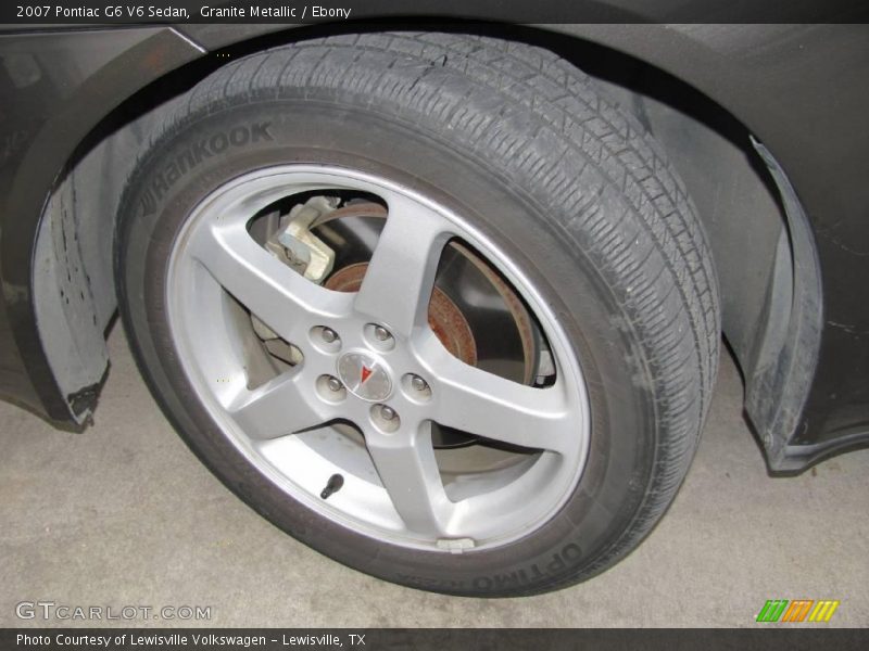 Granite Metallic / Ebony 2007 Pontiac G6 V6 Sedan