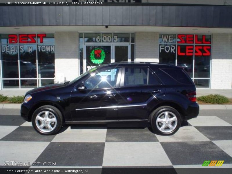 Black / Macadamia 2008 Mercedes-Benz ML 350 4Matic