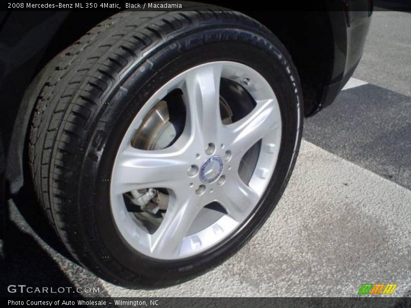 Black / Macadamia 2008 Mercedes-Benz ML 350 4Matic