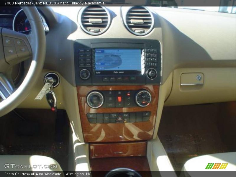 Black / Macadamia 2008 Mercedes-Benz ML 350 4Matic
