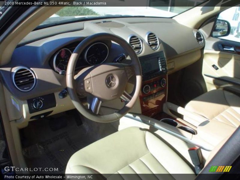 Black / Macadamia 2008 Mercedes-Benz ML 350 4Matic