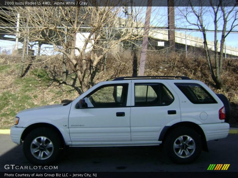 Alpine White / Gray 2000 Isuzu Rodeo LS 4WD