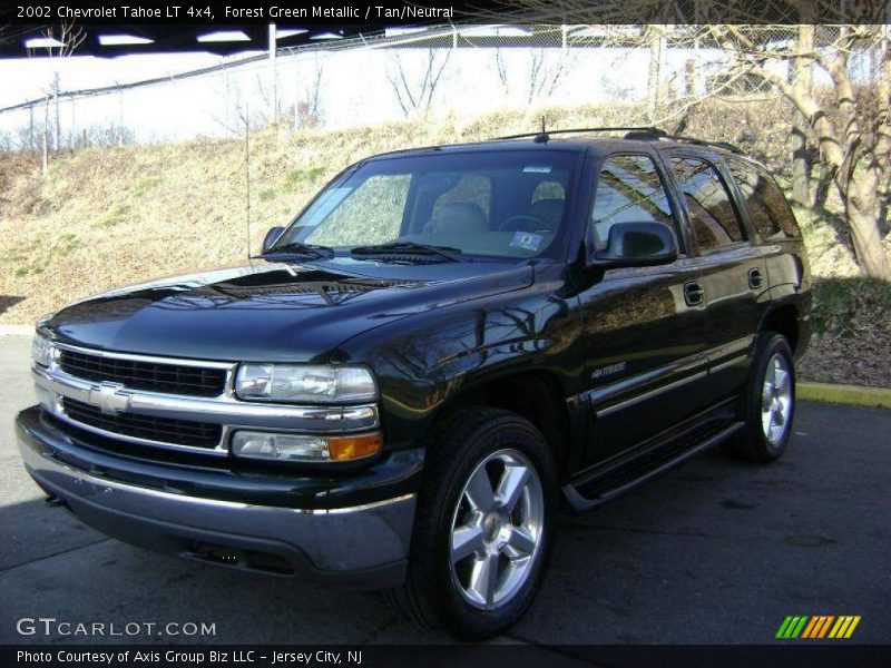 Forest Green Metallic / Tan/Neutral 2002 Chevrolet Tahoe LT 4x4