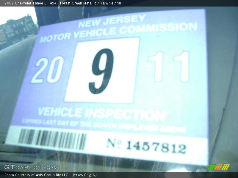 Forest Green Metallic / Tan/Neutral 2002 Chevrolet Tahoe LT 4x4
