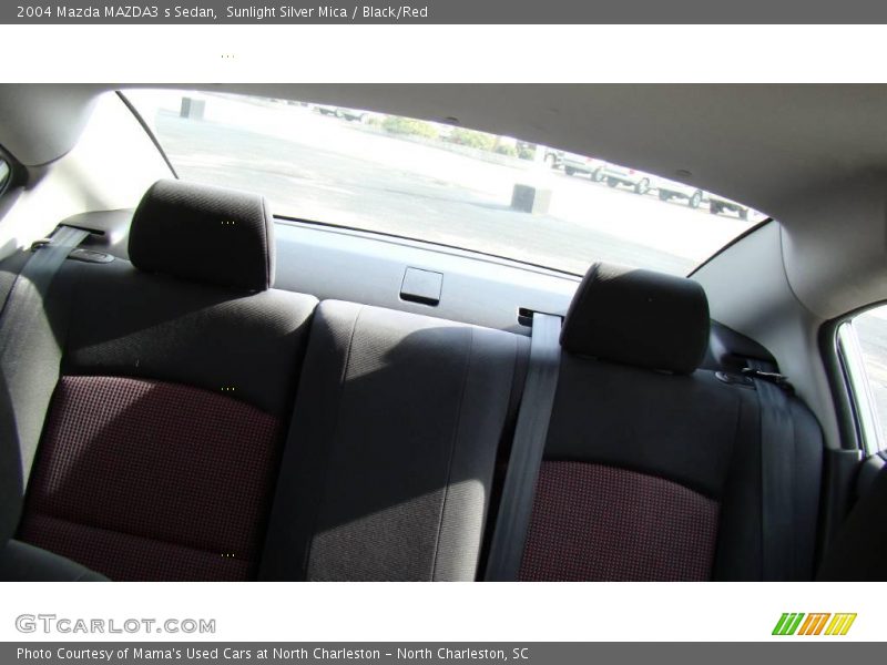 Sunlight Silver Mica / Black/Red 2004 Mazda MAZDA3 s Sedan