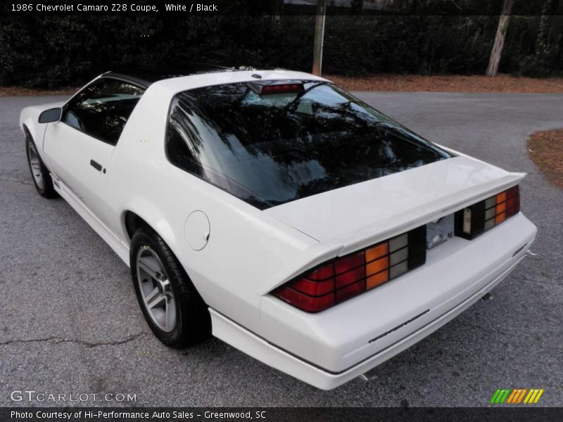 White / Black 1986 Chevrolet Camaro Z28 Coupe