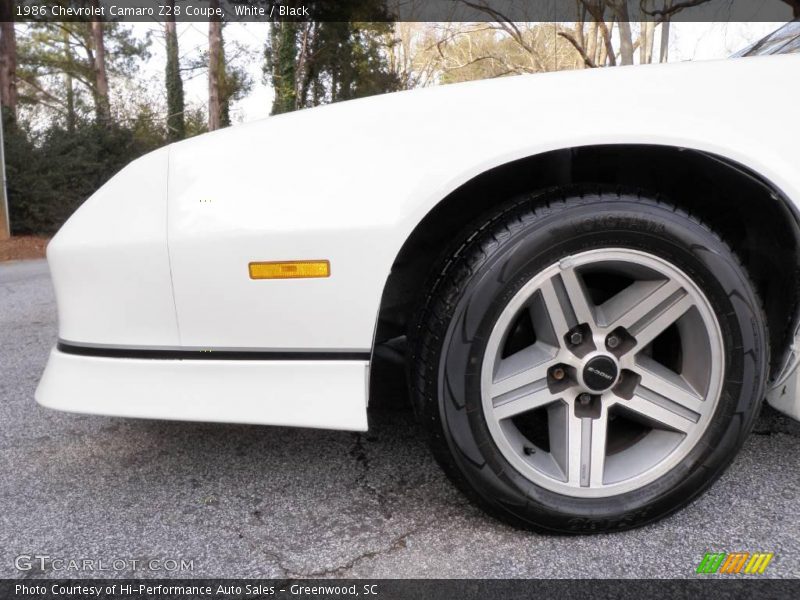 White / Black 1986 Chevrolet Camaro Z28 Coupe