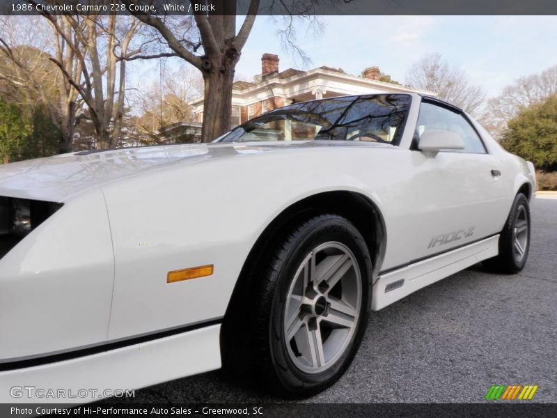 White / Black 1986 Chevrolet Camaro Z28 Coupe