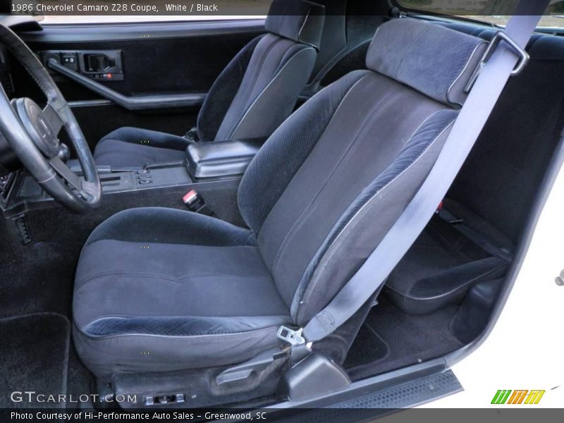 White / Black 1986 Chevrolet Camaro Z28 Coupe