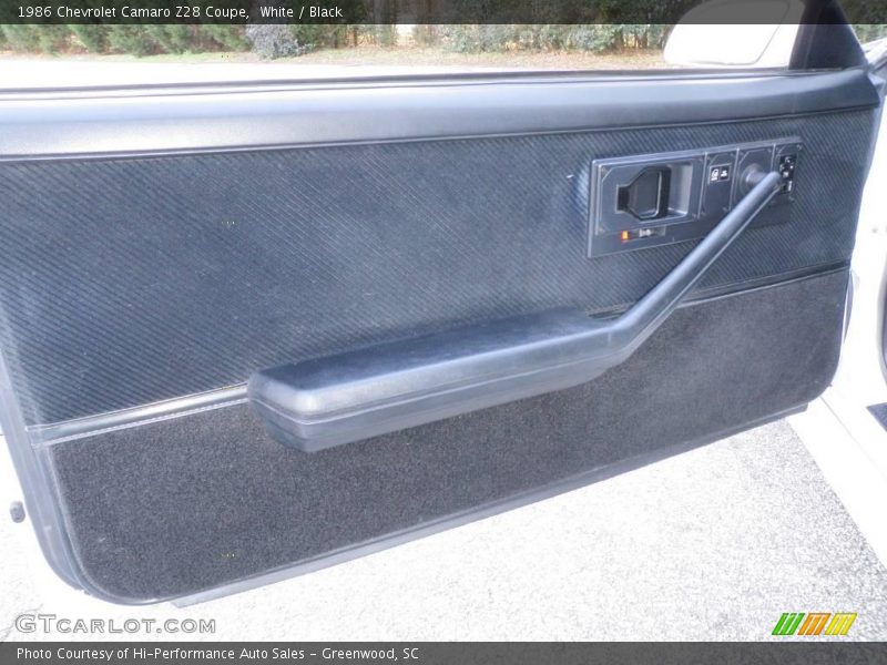 White / Black 1986 Chevrolet Camaro Z28 Coupe
