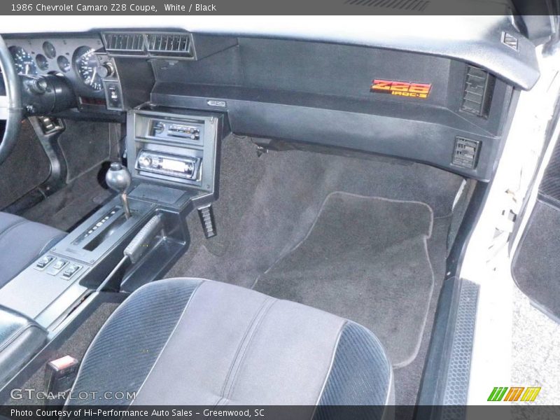 White / Black 1986 Chevrolet Camaro Z28 Coupe