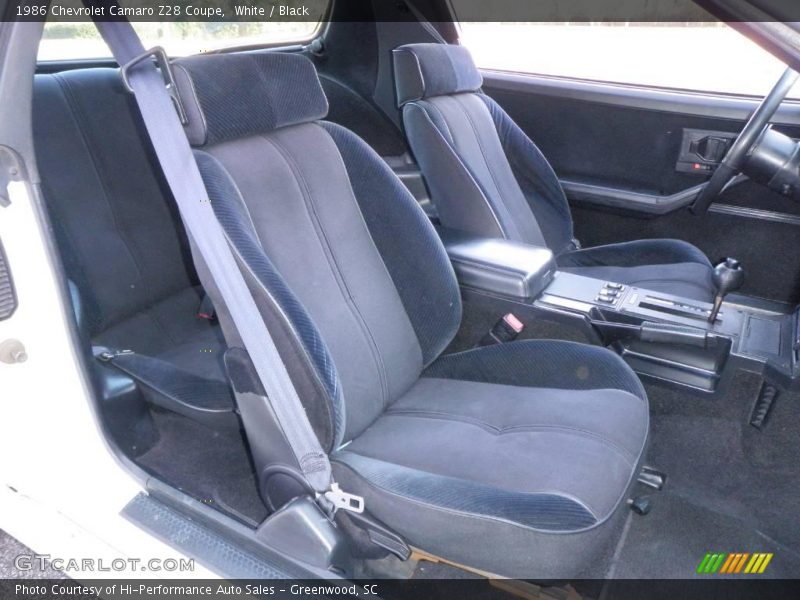 White / Black 1986 Chevrolet Camaro Z28 Coupe