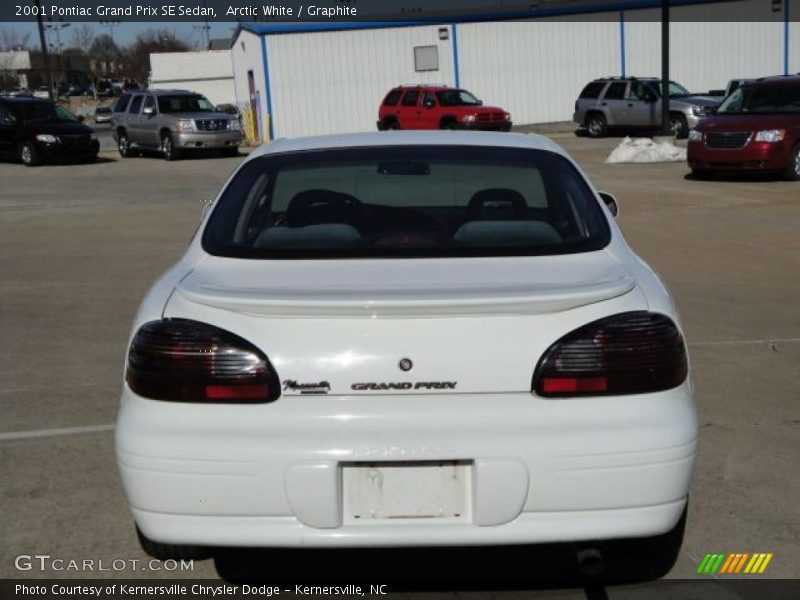 Arctic White / Graphite 2001 Pontiac Grand Prix SE Sedan