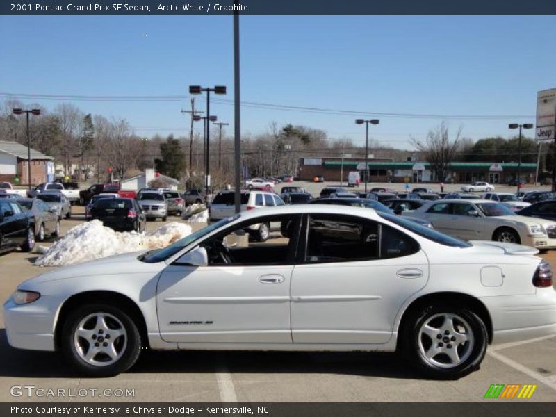 Arctic White / Graphite 2001 Pontiac Grand Prix SE Sedan