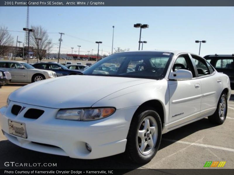 Arctic White / Graphite 2001 Pontiac Grand Prix SE Sedan