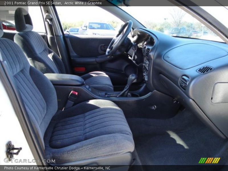 Arctic White / Graphite 2001 Pontiac Grand Prix SE Sedan