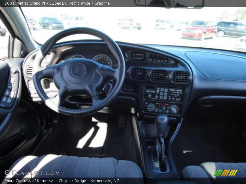 Arctic White / Graphite 2001 Pontiac Grand Prix SE Sedan