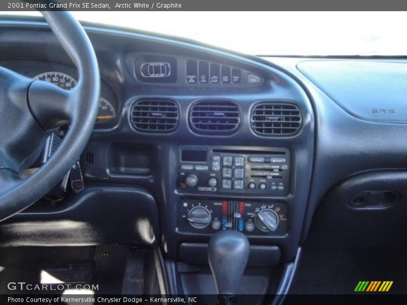 Arctic White / Graphite 2001 Pontiac Grand Prix SE Sedan