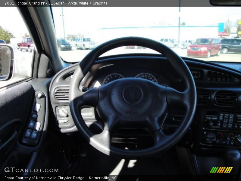 Arctic White / Graphite 2001 Pontiac Grand Prix SE Sedan