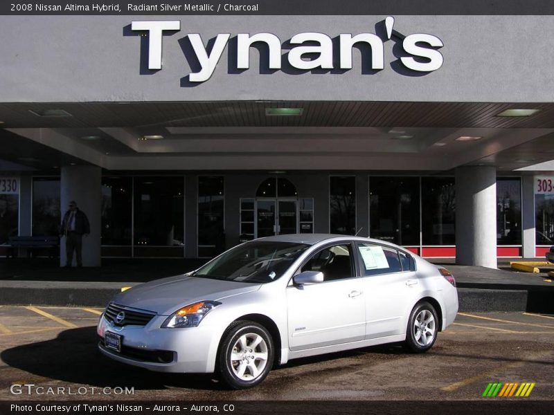 Radiant Silver Metallic / Charcoal 2008 Nissan Altima Hybrid