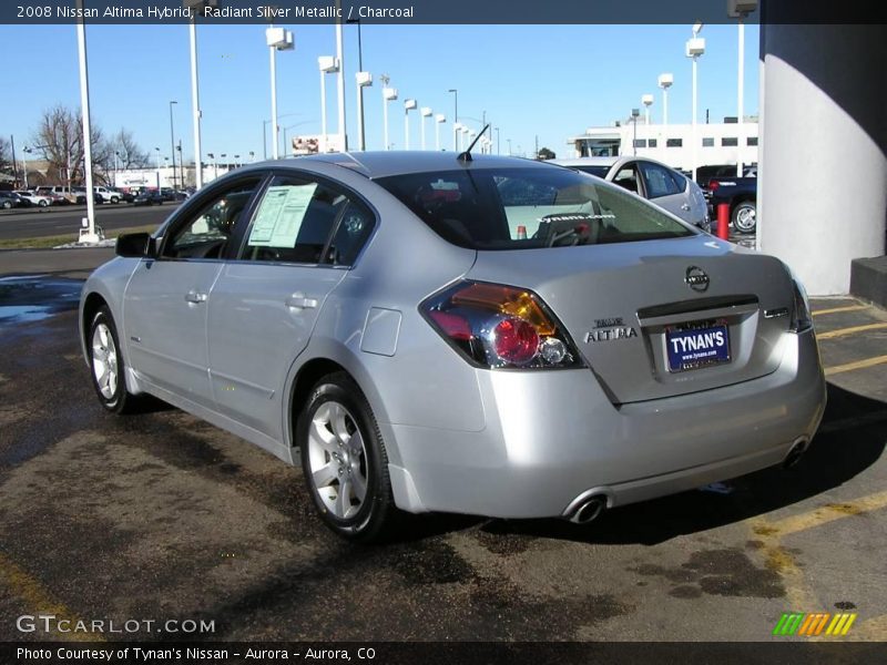 Radiant Silver Metallic / Charcoal 2008 Nissan Altima Hybrid