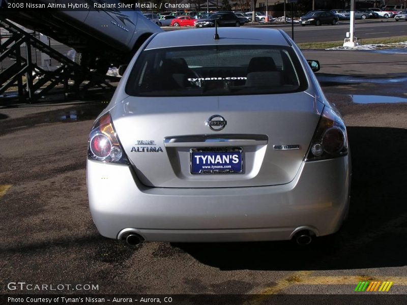 Radiant Silver Metallic / Charcoal 2008 Nissan Altima Hybrid