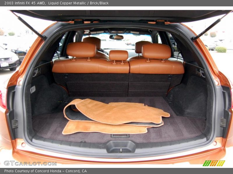 Liquid Copper Metallic / Brick/Black 2003 Infiniti FX 45 AWD