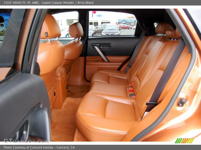 Liquid Copper Metallic / Brick/Black 2003 Infiniti FX 45 AWD