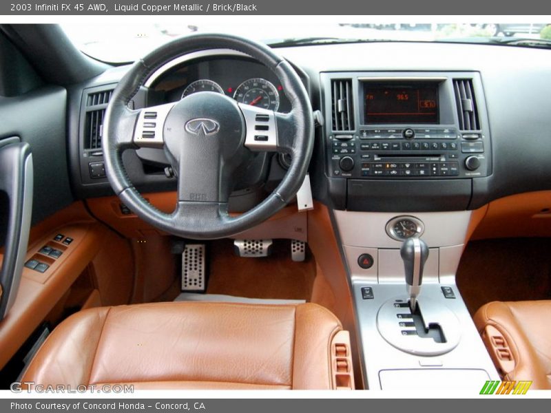 Liquid Copper Metallic / Brick/Black 2003 Infiniti FX 45 AWD