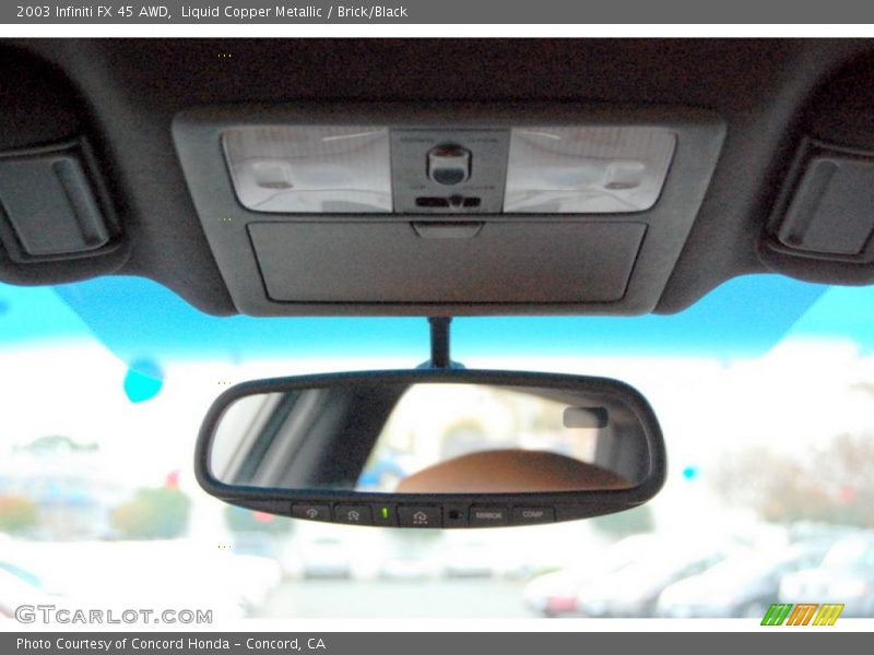 Liquid Copper Metallic / Brick/Black 2003 Infiniti FX 45 AWD