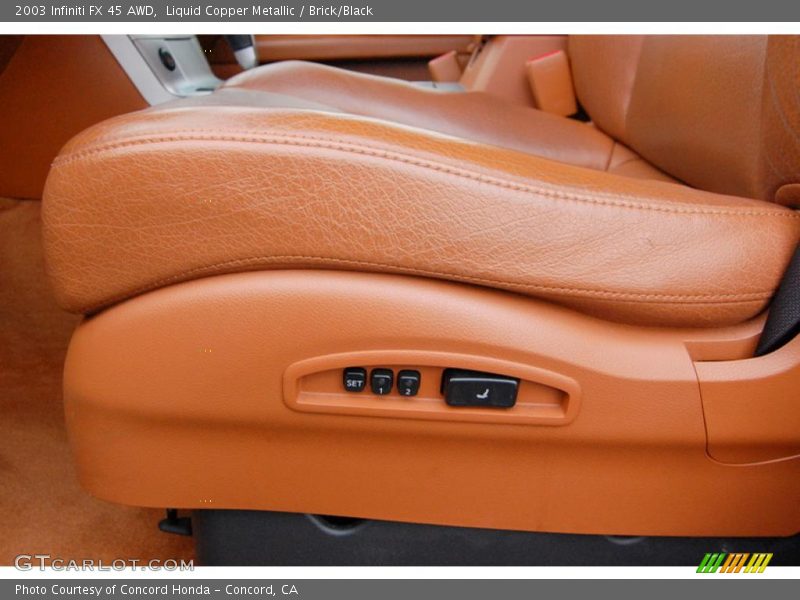 Liquid Copper Metallic / Brick/Black 2003 Infiniti FX 45 AWD