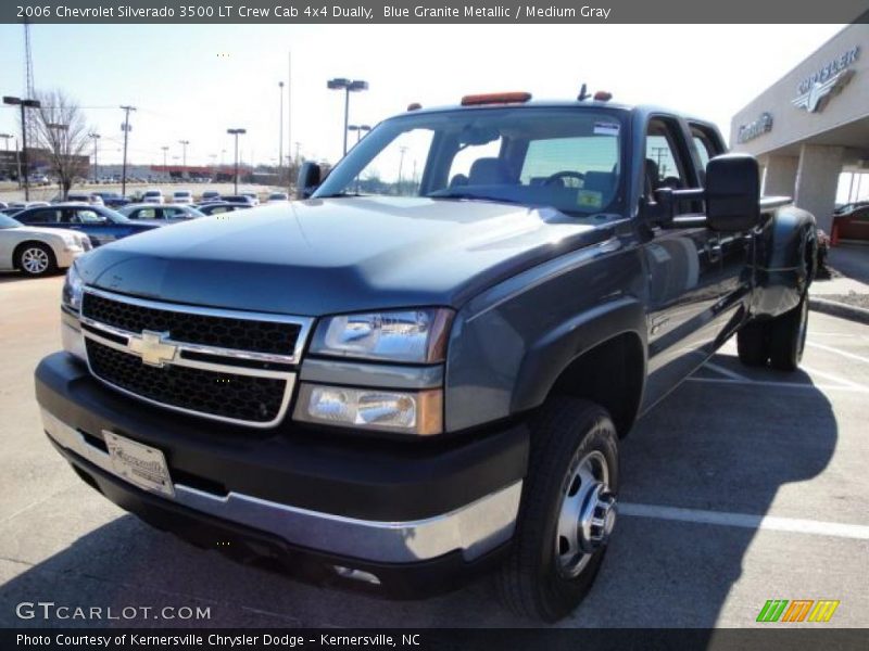 Blue Granite Metallic / Medium Gray 2006 Chevrolet Silverado 3500 LT Crew Cab 4x4 Dually