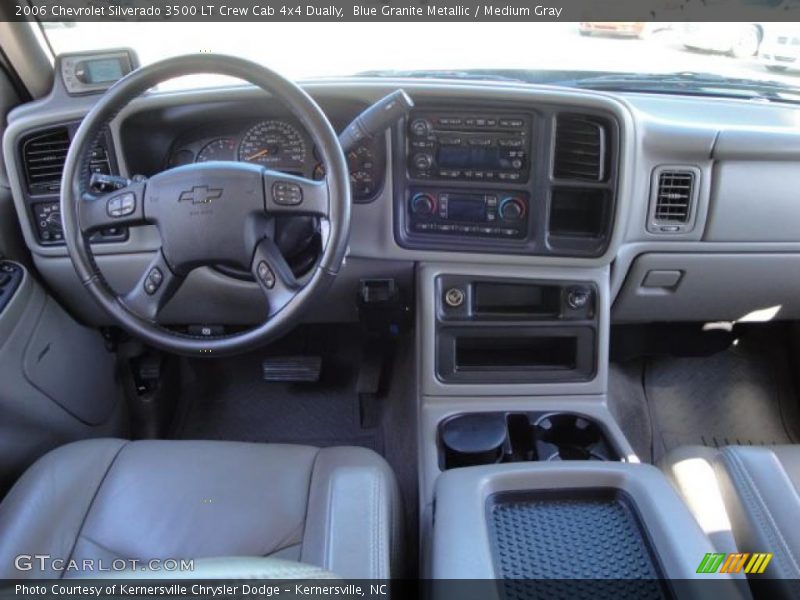 Blue Granite Metallic / Medium Gray 2006 Chevrolet Silverado 3500 LT Crew Cab 4x4 Dually