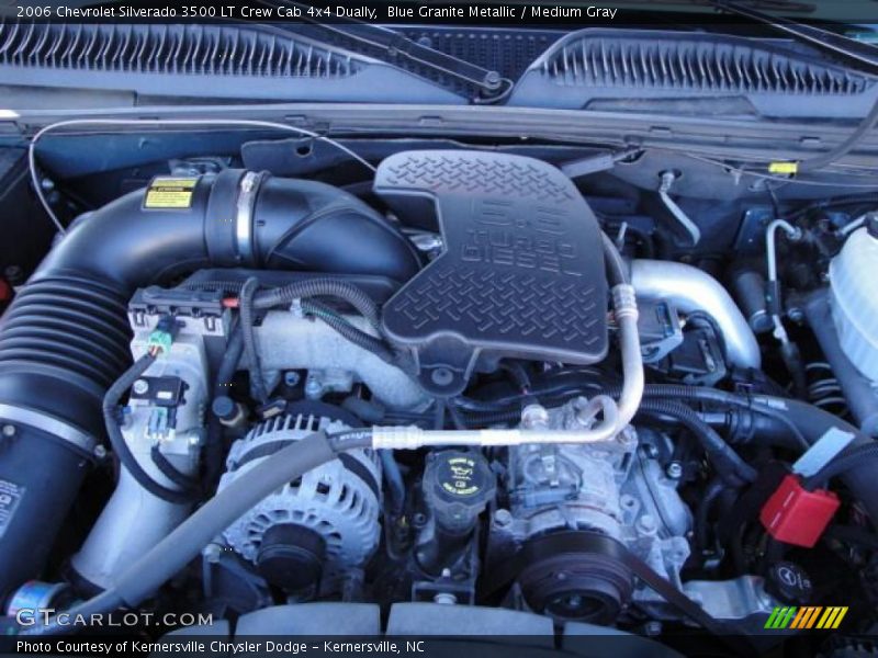 Blue Granite Metallic / Medium Gray 2006 Chevrolet Silverado 3500 LT Crew Cab 4x4 Dually