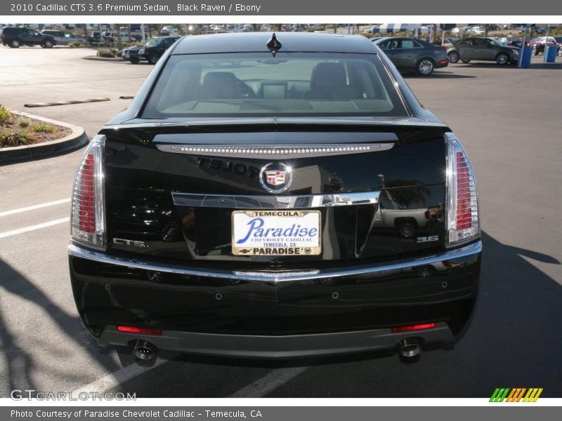 Black Raven / Ebony 2010 Cadillac CTS 3.6 Premium Sedan