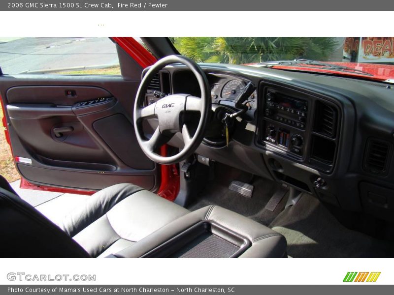 Fire Red / Pewter 2006 GMC Sierra 1500 SL Crew Cab