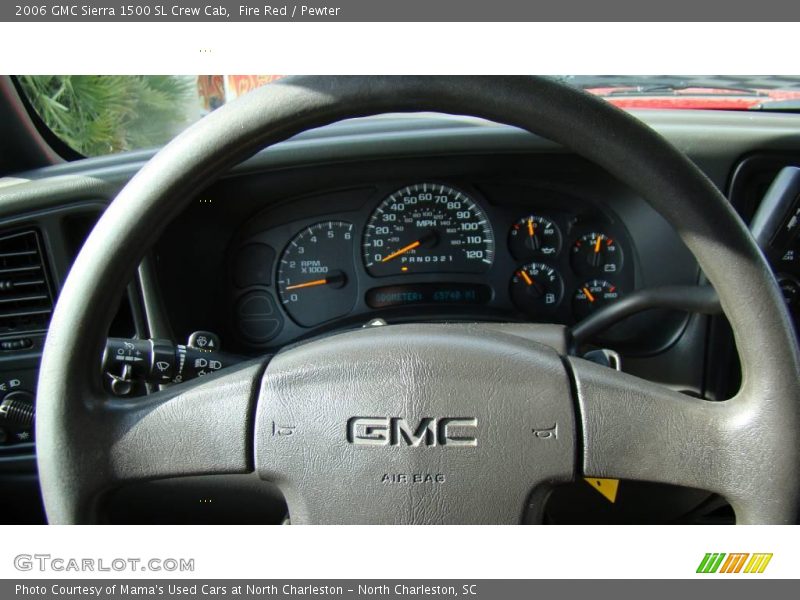 Fire Red / Pewter 2006 GMC Sierra 1500 SL Crew Cab