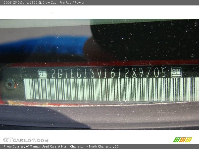 Fire Red / Pewter 2006 GMC Sierra 1500 SL Crew Cab