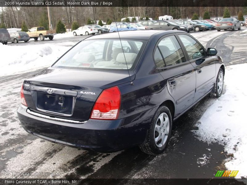 Moonlit Dark Blue / Beige 2006 Hyundai Elantra GLS Sedan