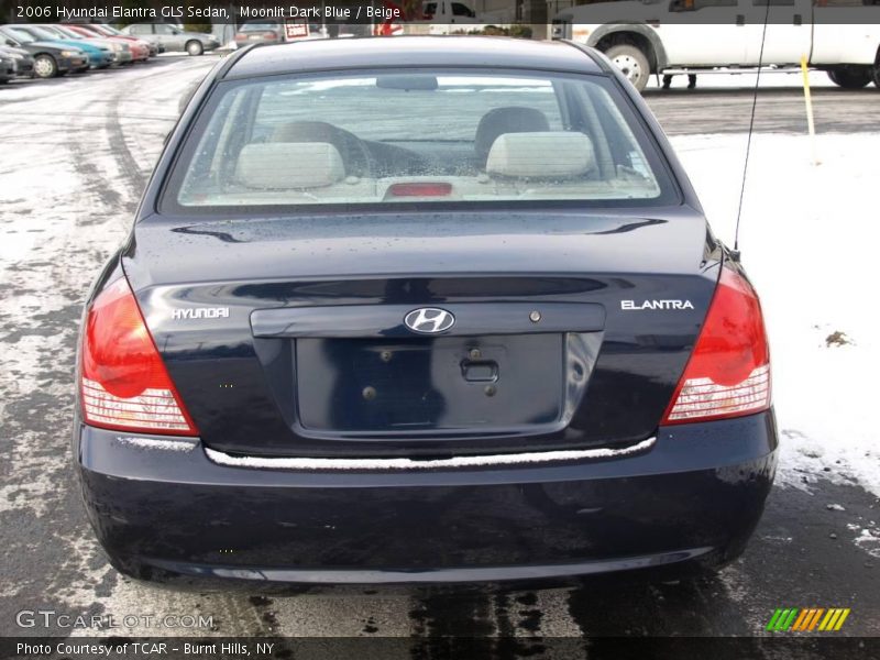 Moonlit Dark Blue / Beige 2006 Hyundai Elantra GLS Sedan